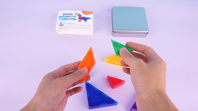 Amazon.com: YPLUS Mini Magnetic Tiles Travel Magnetic Blocks